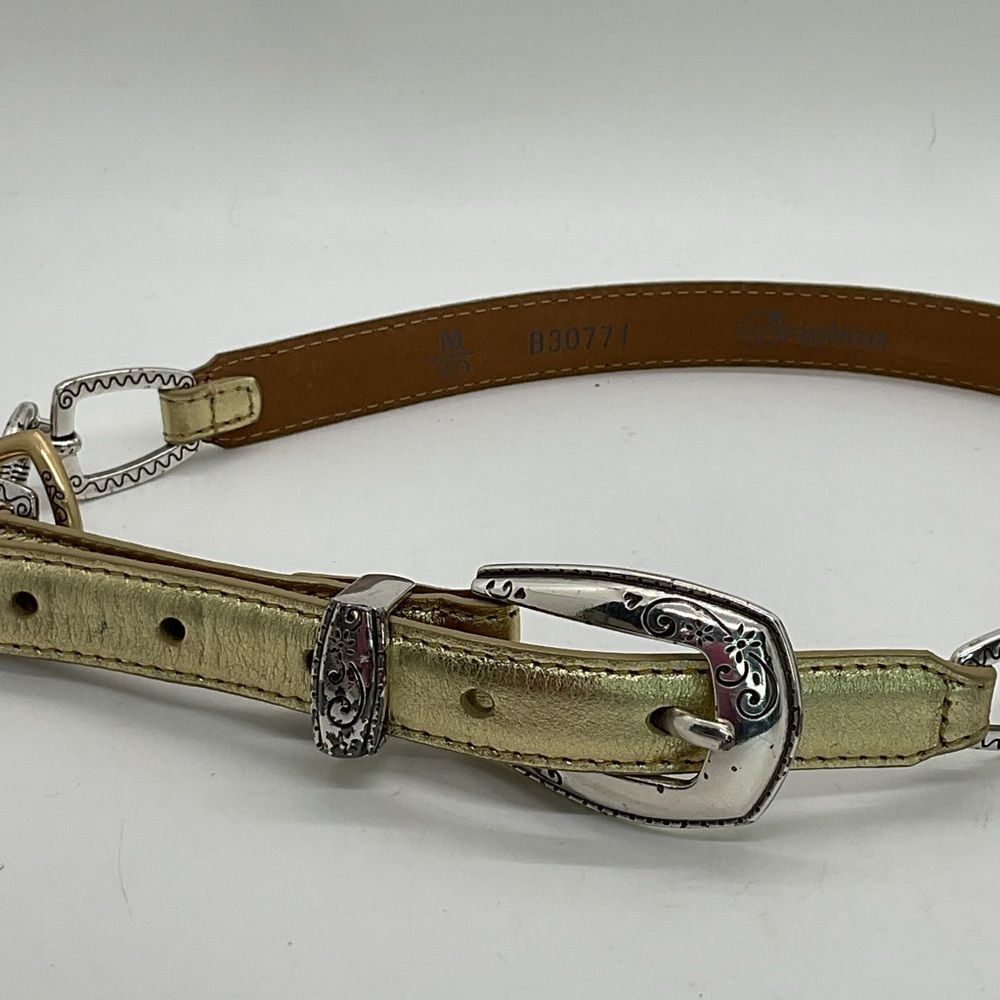 Brighton Gold and Silver Women's Belt - Picture 3 of 7